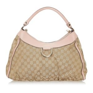 Gucci GG Canvas Abbey D-Ring Shoulder Bag | AlmaBagz