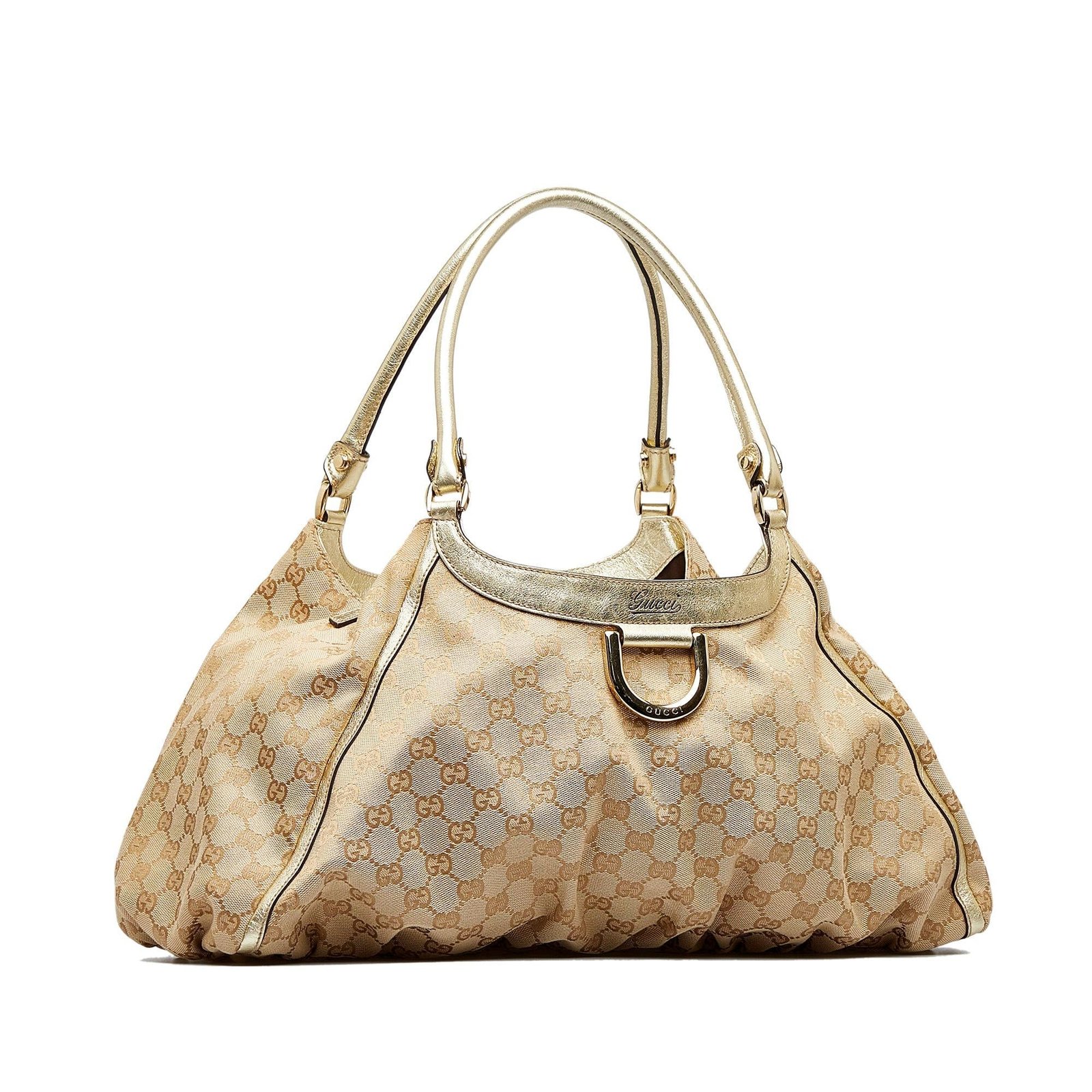 Gucci GG Canvas Abbey D-Ring Shoulder Bag (SHG-2AQsfI) | AlmaBagz