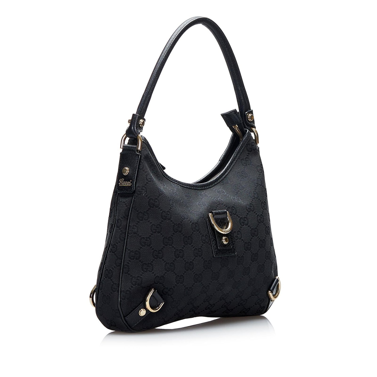 Gucci GG Canvas Abbey D-Ring Shoulder Bag (SHG-scUs6s) | AlmaBagz