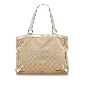 Gucci GG Canvas Abbey D- Ring Tote Bag (SHG-16735) | AlmaBagz