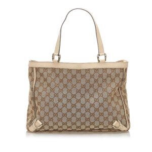 Gucci GG Canvas Abbey D- Ring Tote Bag (SHG-18752) | AlmaBagz