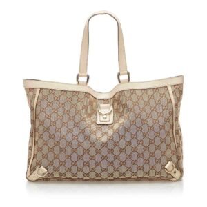 Gucci GG Canvas Abbey D- Ring Tote Bag (SHG-18979) | AlmaBagz