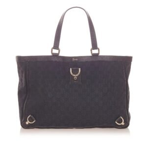 Gucci GG Canvas Abbey D- Ring Tote Bag (SHG-19691) | AlmaBagz