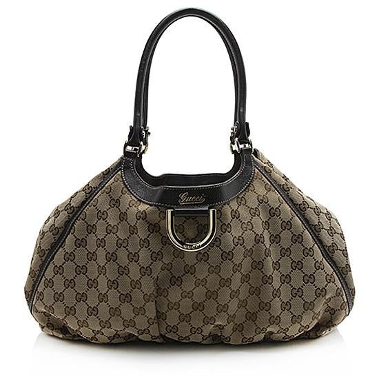 Gucci GG Canvas Abbey D-Ring Tote | AlmaBagz