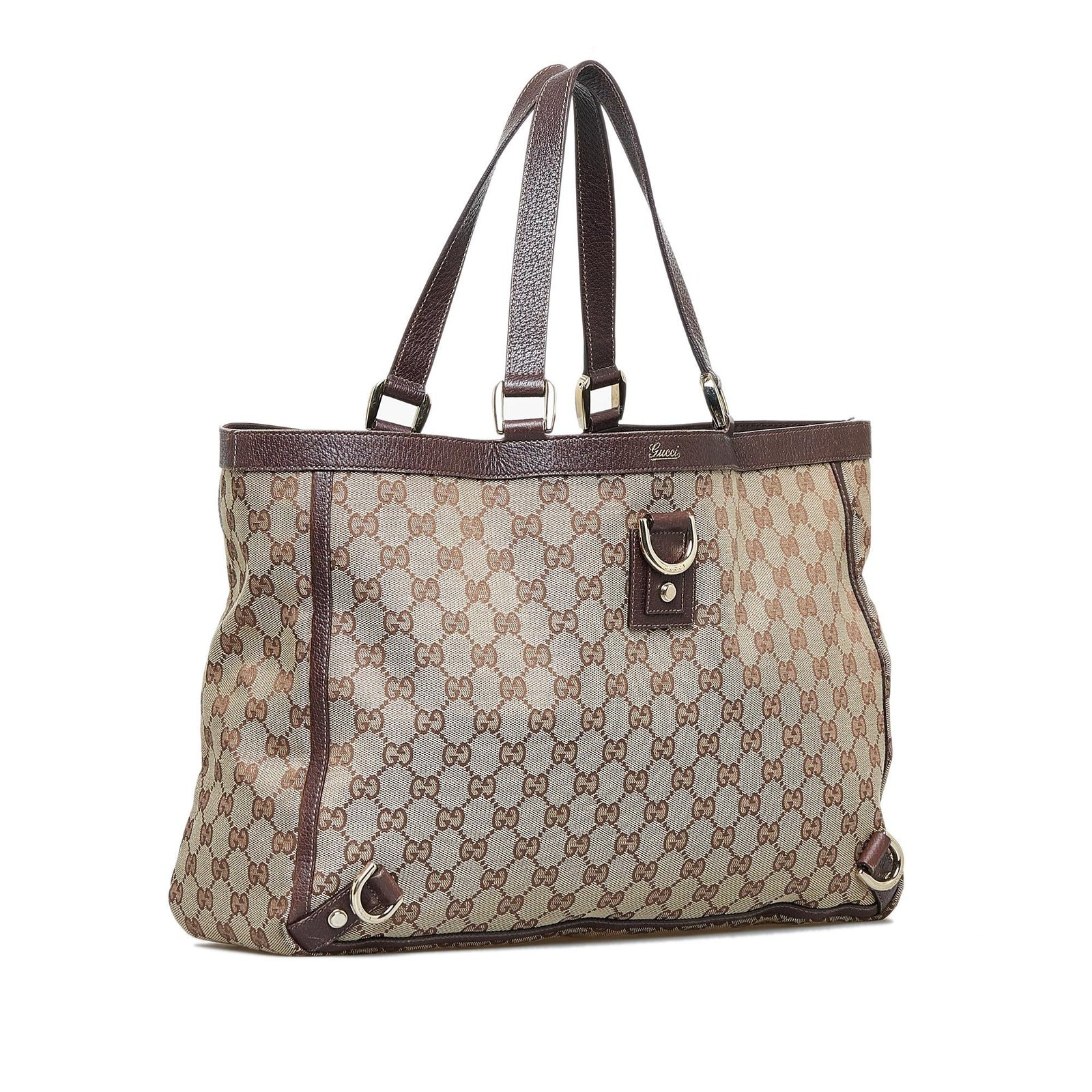 Gucci GG Canvas Abbey D-Ring Tote (SHG-pl2U9i) | AlmaBagz