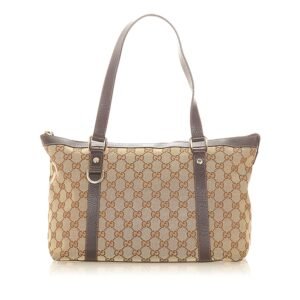 Gucci GG Canvas Abbey Tote Bag (SHG-20420) | AlmaBagz