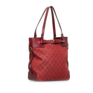 Gucci GG Canvas Belt Tote Bag (SHG-RoMOGQ) | AlmaBagz