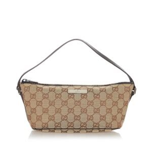 Gucci GG Canvas Boat Baguette | AlmaBagz