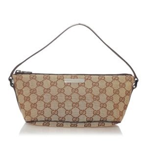 Gucci GG Canvas Boat Baguette | AlmaBagz