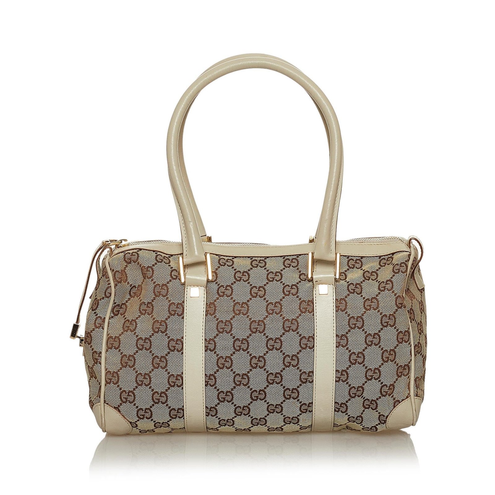 Gucci GG Canvas Boston Bag | AlmaBagz