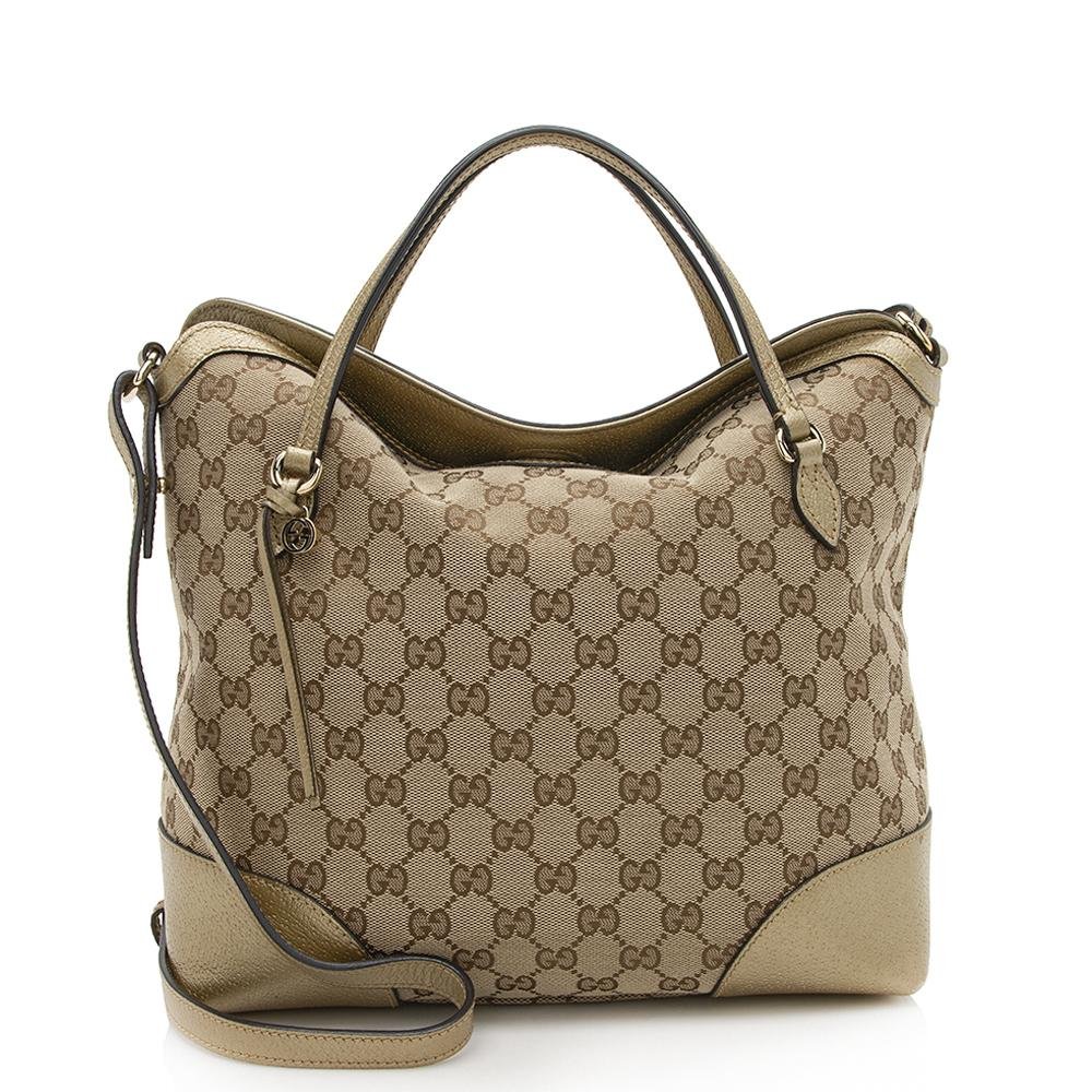 Gucci GG Canvas Bree Tote (SHF-13078) | AlmaBagz