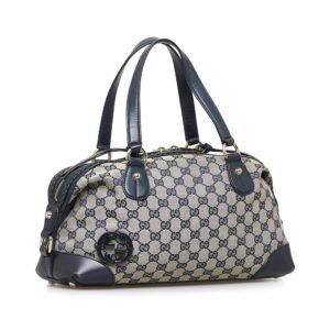 Gucci GG Canvas Brick Lane Satchel (SHG-564Kbq) | AlmaBagz