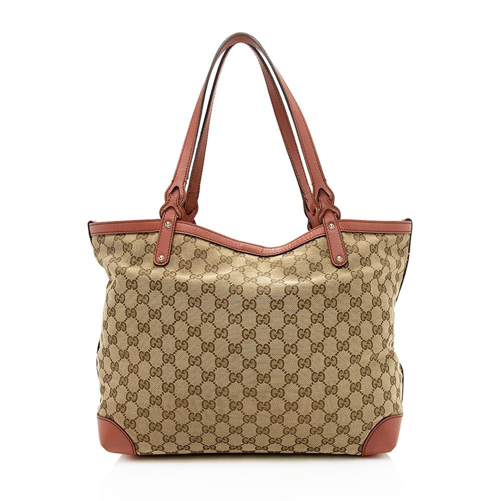 Gucci GG Canvas Craft Medium Tote (SHF-12822) | AlmaBagz