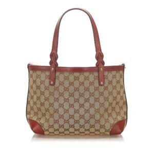 Gucci GG Canvas Craft Tote Bag (SHG-17776) | AlmaBagz