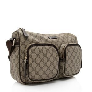 Gucci GG Canvas Double Pocket Messeneger Bag (SHF-UBcIwa) | AlmaBagz
