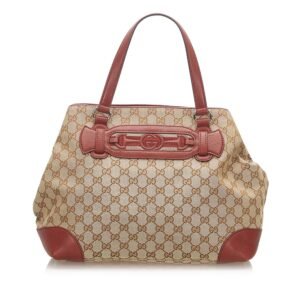 Gucci GG Canvas Dressage Tote Bag (SHG-18067) | AlmaBagz
