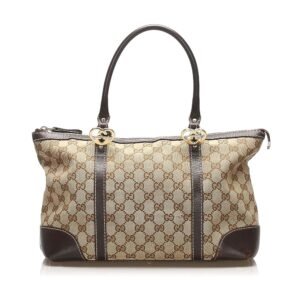Gucci GG Canvas Heart Bit Tote Bag (SHG-13909) | AlmaBagz