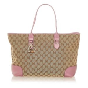 Gucci GG Canvas Heart Bit Tote Bag (SHG-20429) | AlmaBagz