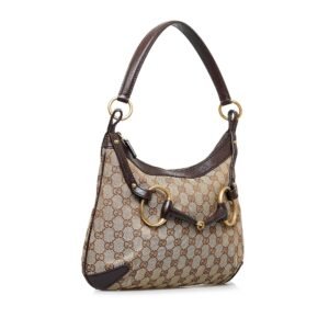Gucci GG Canvas Horsebit Hobo Bag (SHG-3vKr0U) | AlmaBagz