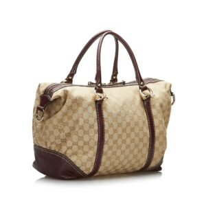 Gucci GG Canvas Horsebit Nail Boston Bag (SHG-OlogME) | AlmaBagz