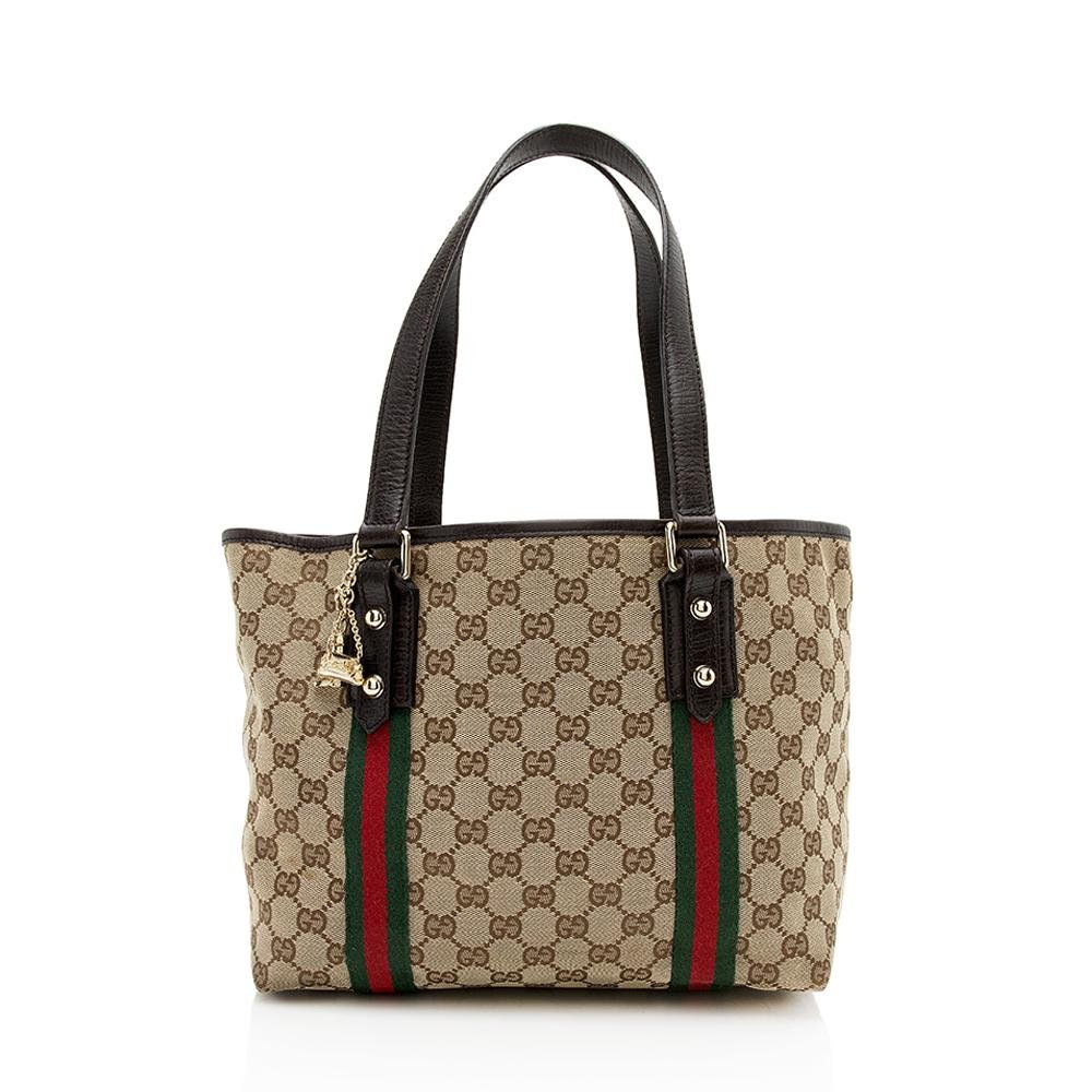 Gucci GG Canvas Jolicoeur Medium Tote (SHF-12560) | AlmaBagz