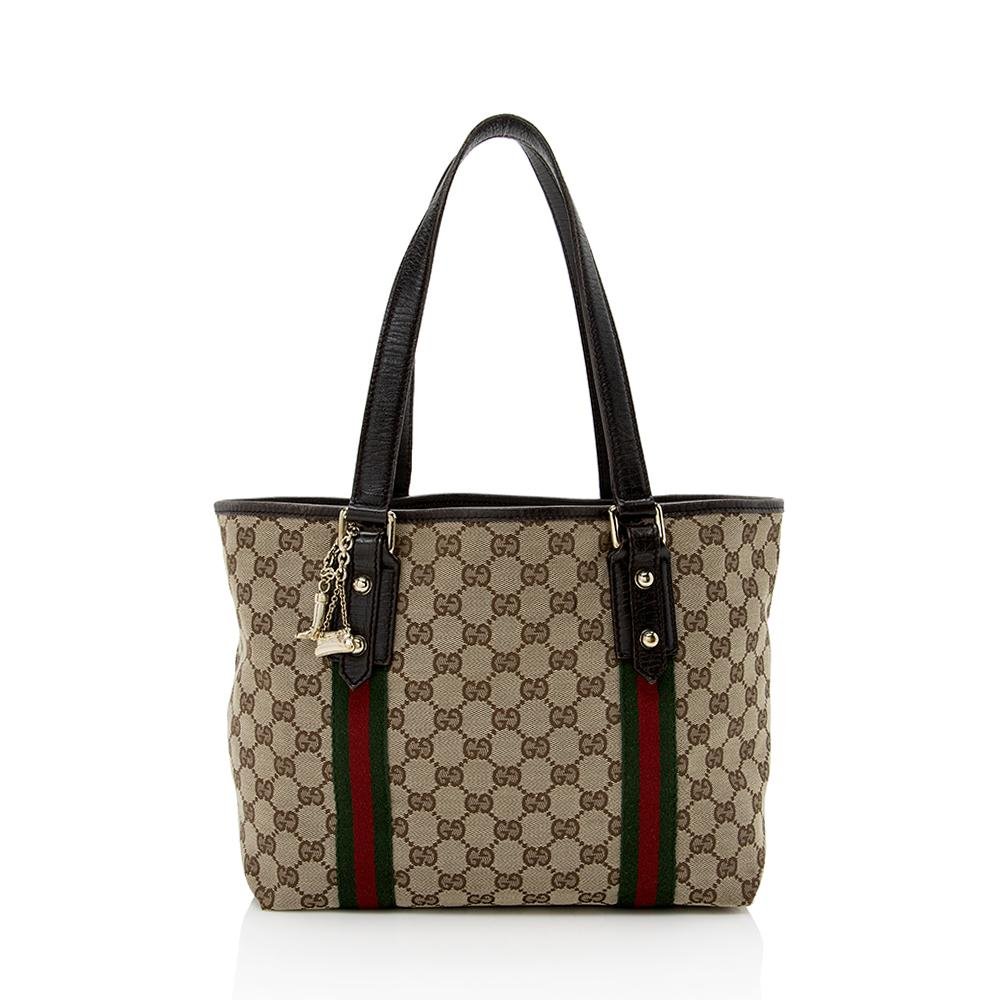 Gucci GG Canvas Jolicoeur Medium Tote (SHF-14576) | AlmaBagz