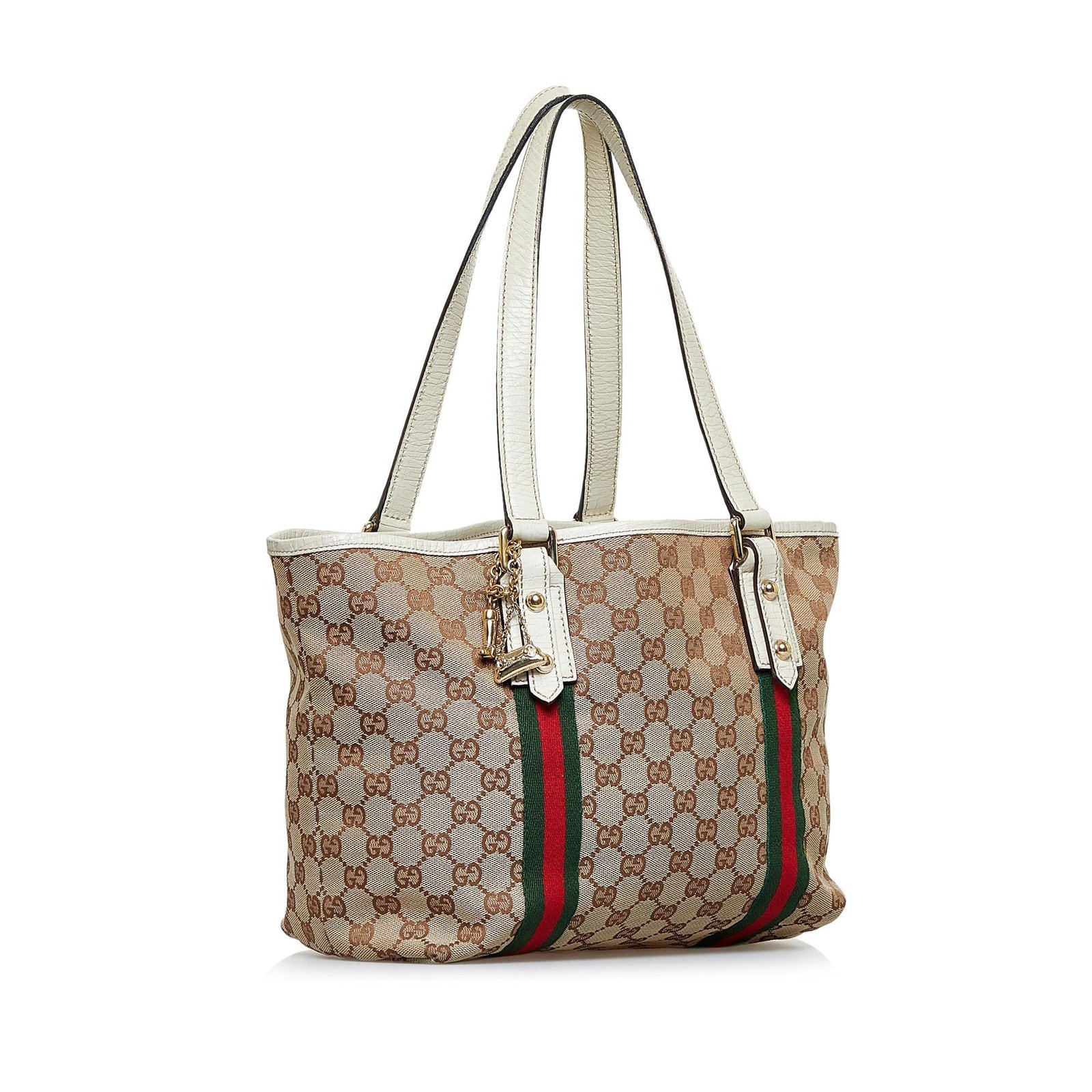Gucci GG Canvas Jolicoeur Tote (SHG-KVNUBE) | AlmaBagz