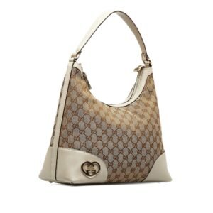 Gucci GG Canvas Lovely Heart Hobo (SHG-SnfJQ9) | AlmaBagz
