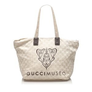 Gucci GG Canvas Museo Tote Bag (SHG-10950) | AlmaBagz