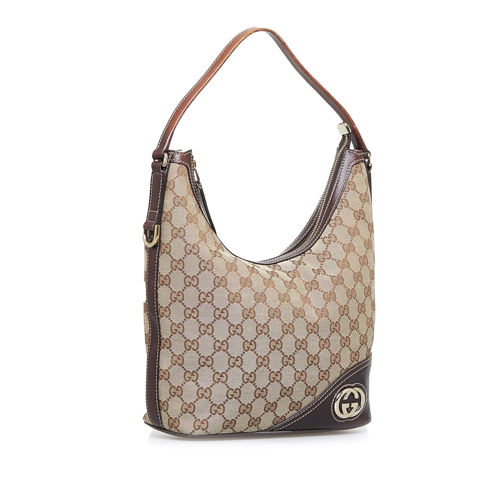 Gucci GG Canvas New Britt Shoulder Bag (SHG-c0MTsK) | AlmaBagz
