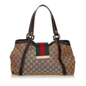 Gucci GG Canvas New Ladies Web Tote Bag | AlmaBagz