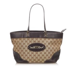 Gucci GG Canvas Punch Tote Bag (SHG-17377) | AlmaBagz