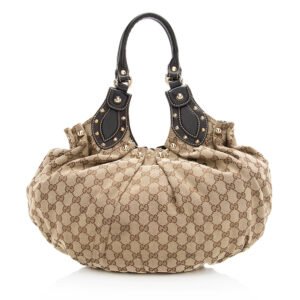 Gucci GG Canvas Studded Pelham Small Shoulder Bag | AlmaBagz