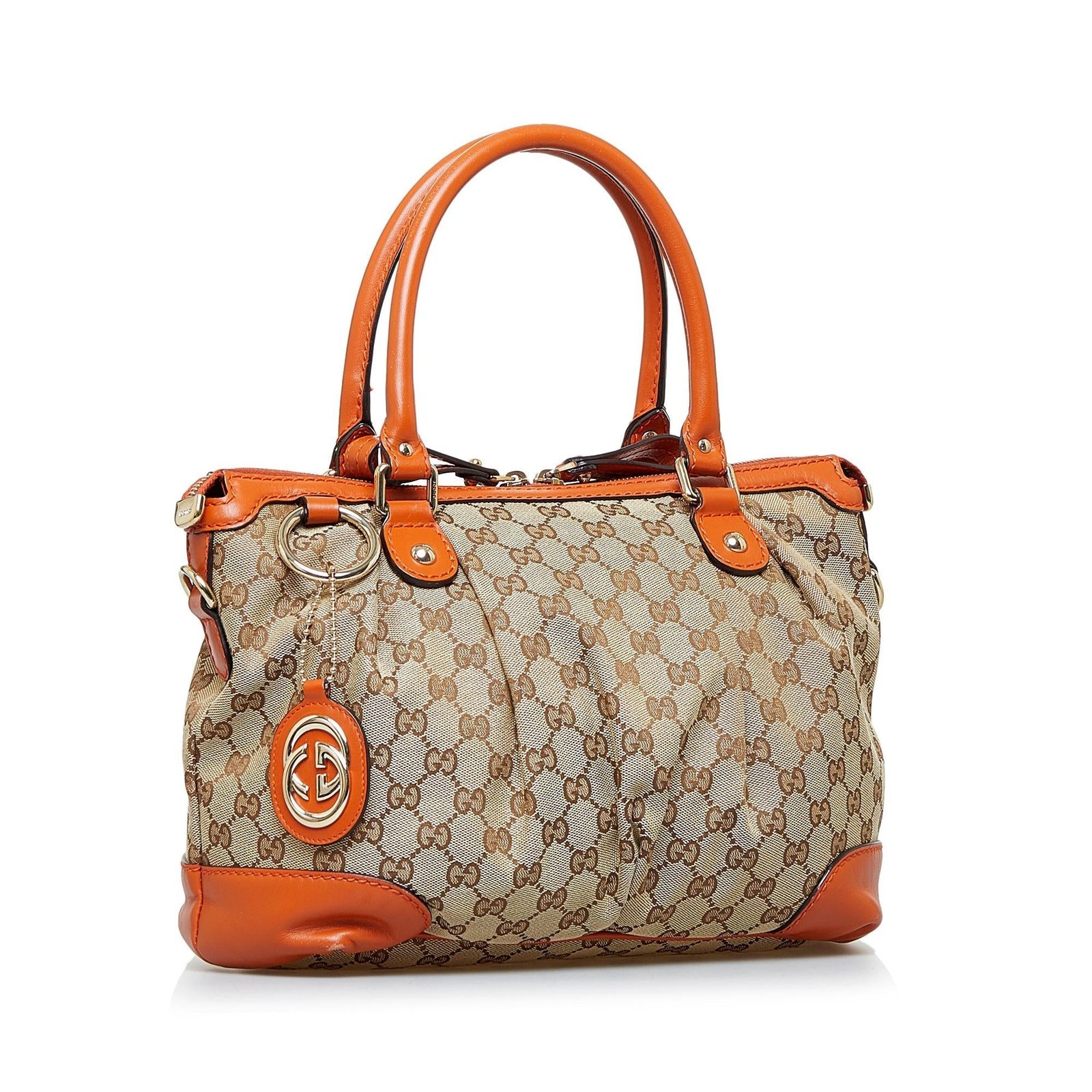 Gucci GG Canvas Sukey Handbag (SHG-FQKJj5) | AlmaBagz