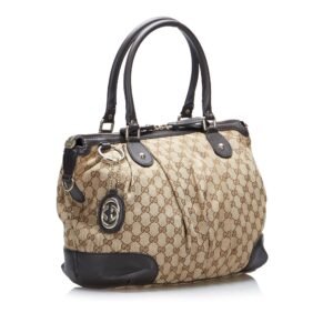Gucci GG Canvas Sukey Satchel (SHG-nqGXYm) | AlmaBagz