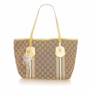 Gucci GG Canvas Web Jolie Tote Bag (SHG-19361) | AlmaBagz