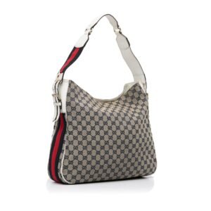 Gucci GG Canvas Web Shoulder Bag (SHG-98PH5h) | AlmaBagz