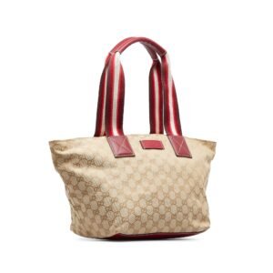 Gucci GG Canvas Web Tote (SHG-8h9gZP) | AlmaBagz