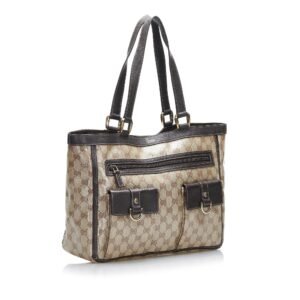 Gucci GG Crystal Abbey Pocket Tote Bag (SHG-HEx0Bk) | AlmaBagz