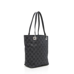Gucci GG Denim Small Bucket Tote | AlmaBagz