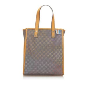 Gucci GG Denim Web Loop Tote Bag (SHG-18539) | AlmaBagz