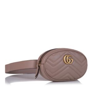Gucci GG Marmont Matelasse Leather Belt Bag (SHG-pWmlJw) | AlmaBagz