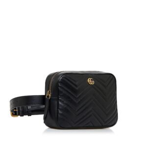 Gucci GG Marmont Matelasse Square Belt Bag (SHG-nM1QkU) | AlmaBagz