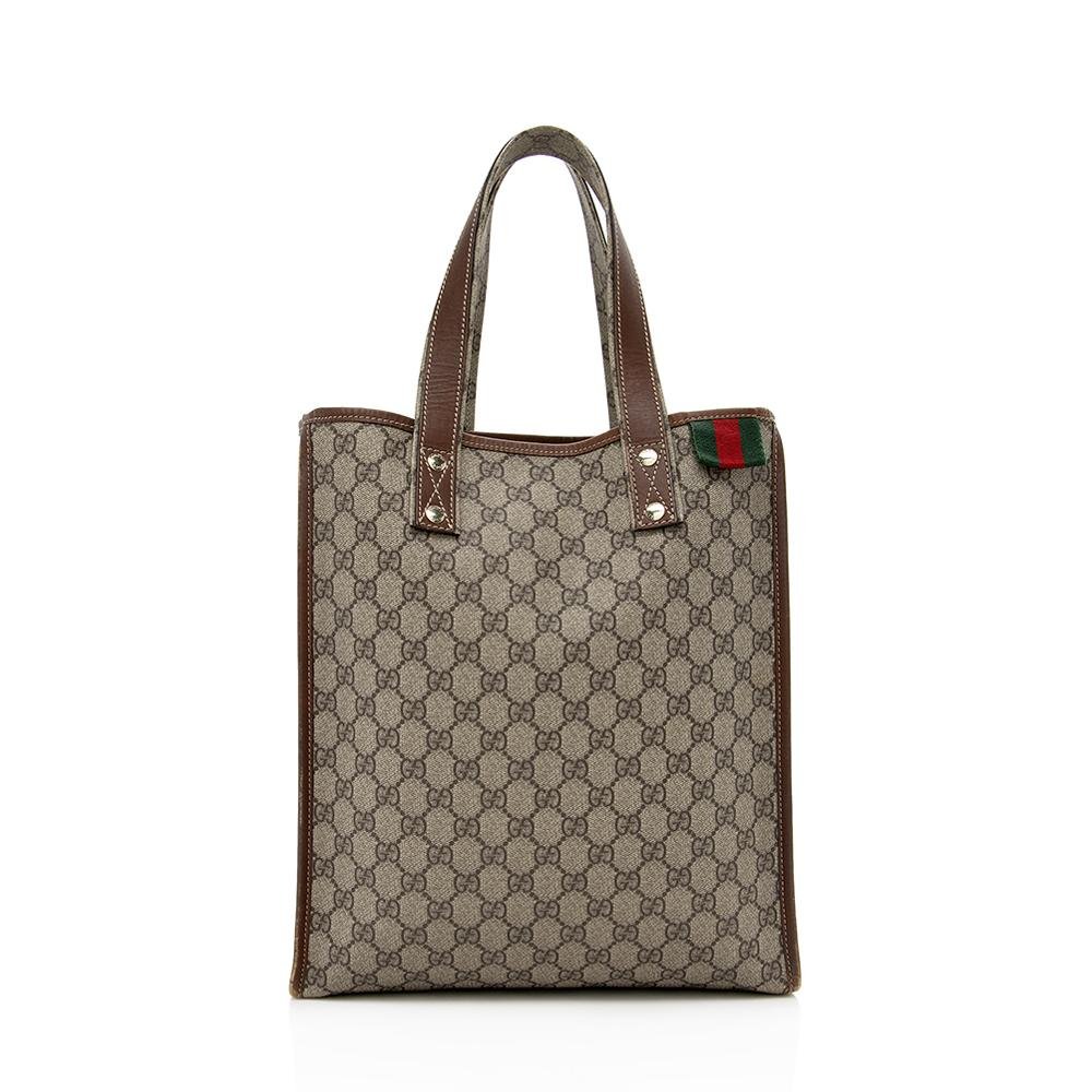 Gucci GG Plus Web Loop N/S Shopping Tote (SHF-13856) | AlmaBagz