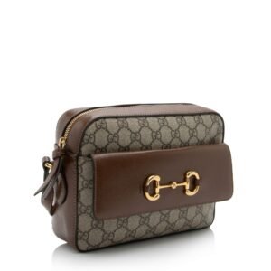 Gucci GG Supreme 1955 Horsebit Small Shoulder Bag (SHF-o9bVc1) | AlmaBagz