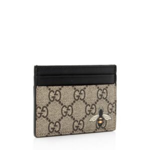 Gucci GG Supreme Bee Card Holder (SHF-ya4IYu) | AlmaBagz