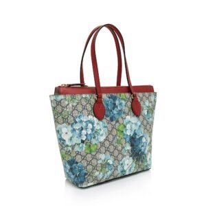 Gucci GG Supreme Blooms Large Zip Tote (SHF-qDfhoQ) | AlmaBagz