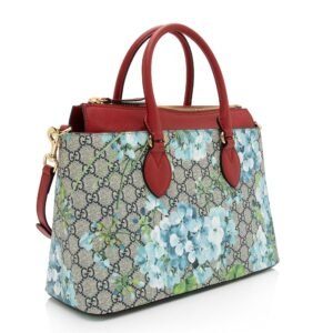 Gucci GG Supreme Blooms Medium Zip Tote (SHF-cLTm3j) | AlmaBagz