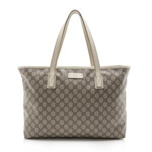 Gucci GG Supreme Classic Medium Zip Tote (SHF-14371) | AlmaBagz