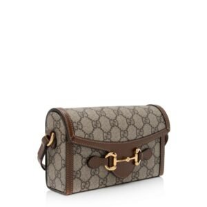 Gucci GG Supreme Horsebit 1955 Mini Shoulder Bag (SHF-IqWPZK) | AlmaBagz
